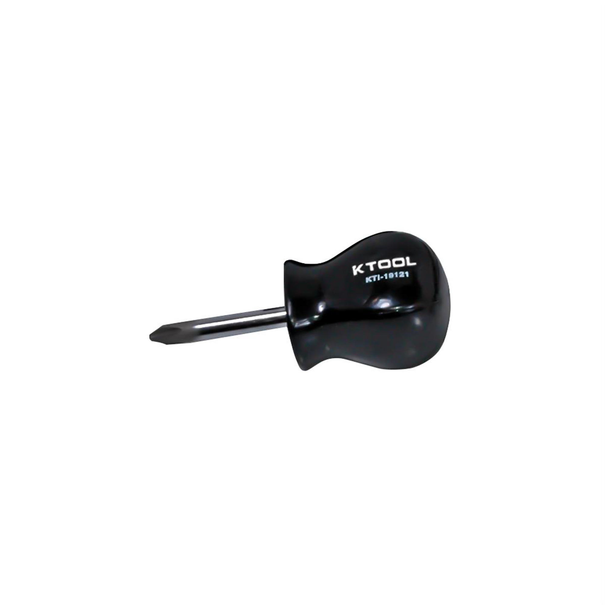 K Tool International Stubby Phillips Screwdriver — No. 2 x 1.5in., Chrome Vanadium Blade, Model# KTI19121